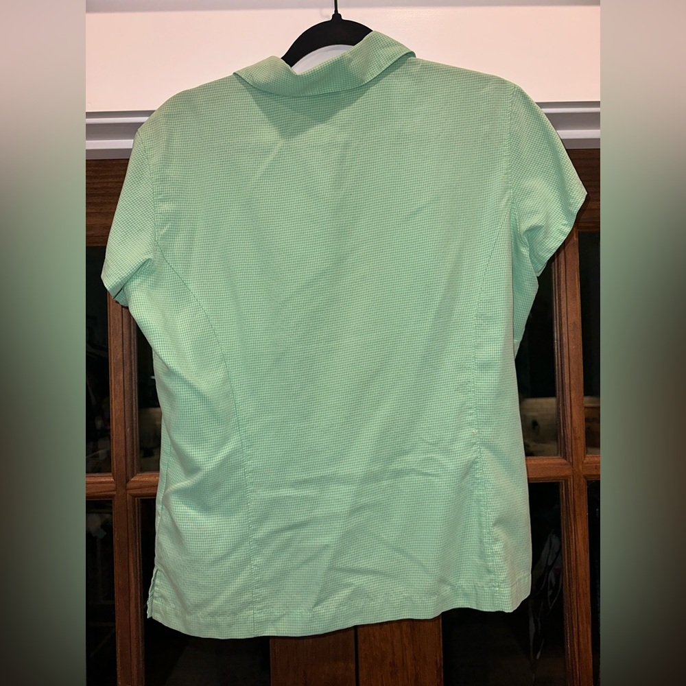 EUC Size Large Columbia Women's Green Button-Up Top‎ - Picture 4 of 8